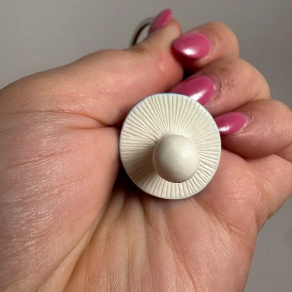 Mushroom Resin Bag Charm (Comes in Multiple Colors) Boho Fairy Garden Keychain - Picture 5 of 6